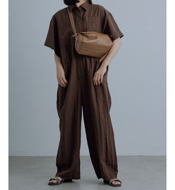 ADAM ET ROPE'「シャツジャンプスーツ」|オールインワン|