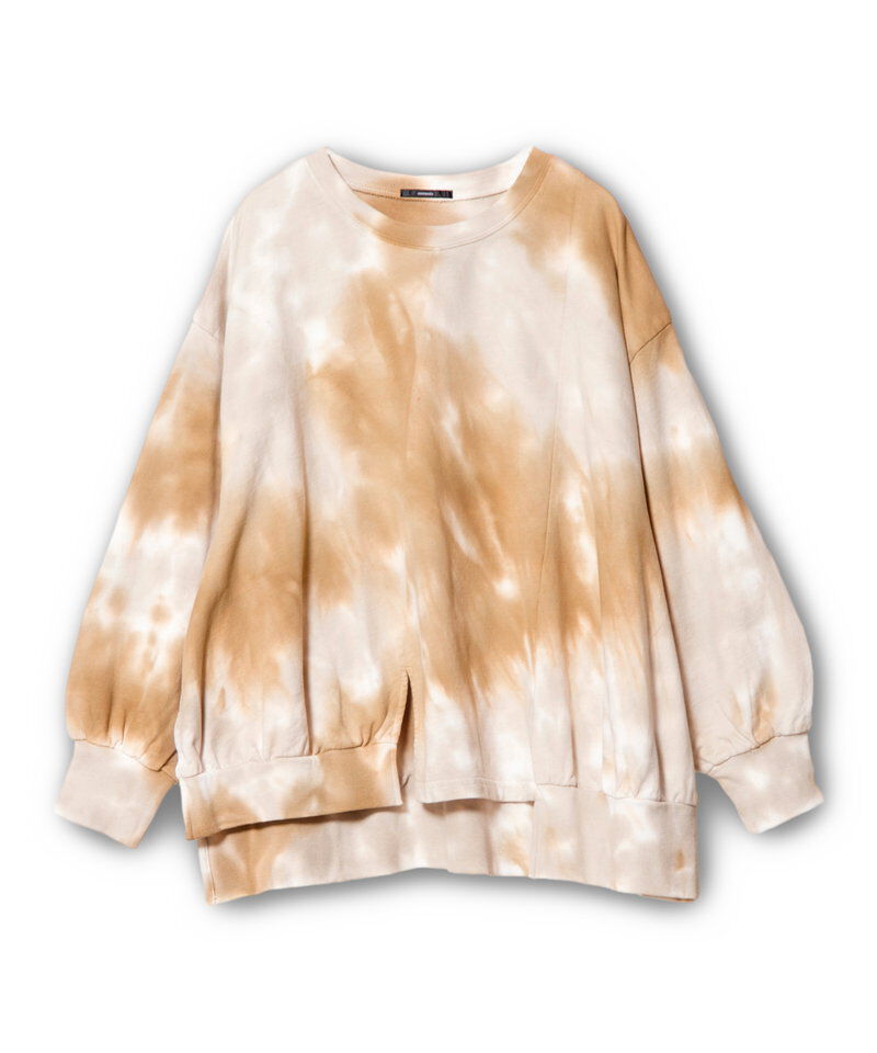  「タイダイアシンメトリープルオーバー」|スウェット・ジャージ|
