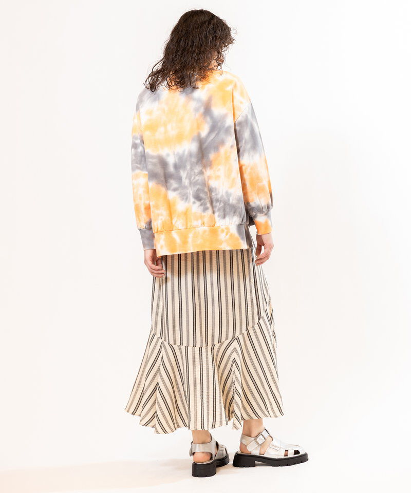  「タイダイアシンメトリープルオーバー」|スウェット・ジャージ|