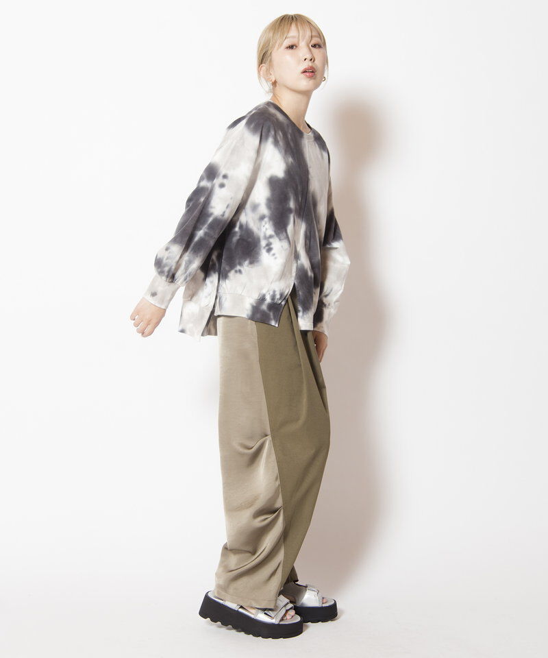  「タイダイアシンメトリープルオーバー」|スウェット・ジャージ|
