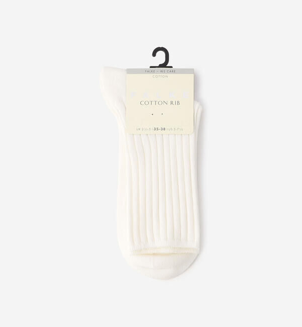 FALKE 「FALKE | 46990 COTTON RIB SOCKS WOMEN」|ソックス|OFFWHITE