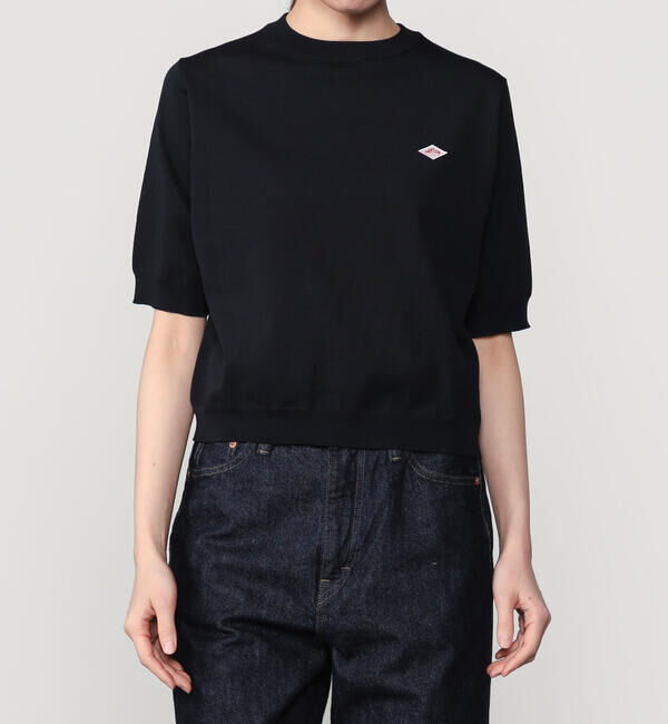 DANTON「DANTON | 半袖クルーネックニット WOMEN」|ニット・セーター|
