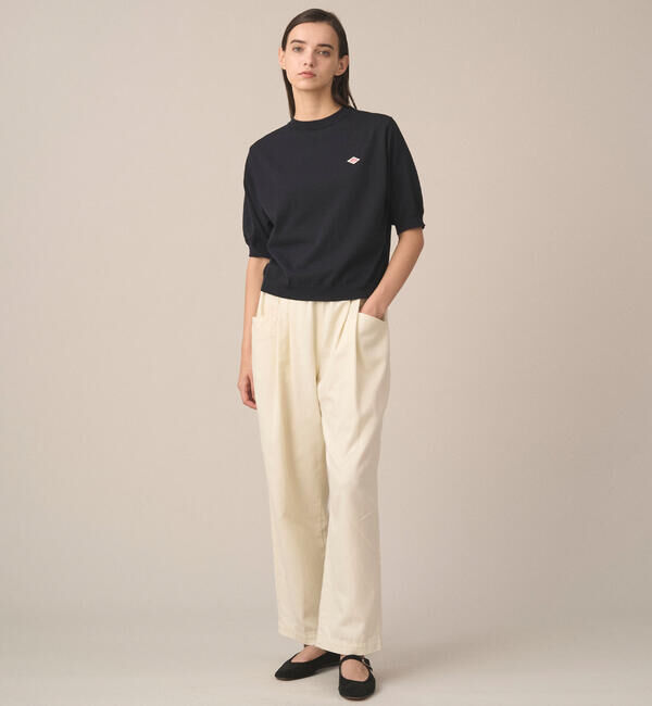 DANTON「DANTON | 半袖クルーネックニット WOMEN」|ニット・セーター|