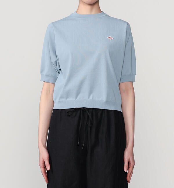 DANTON「DANTON | 半袖クルーネックニット WOMEN」|ニット・セーター|