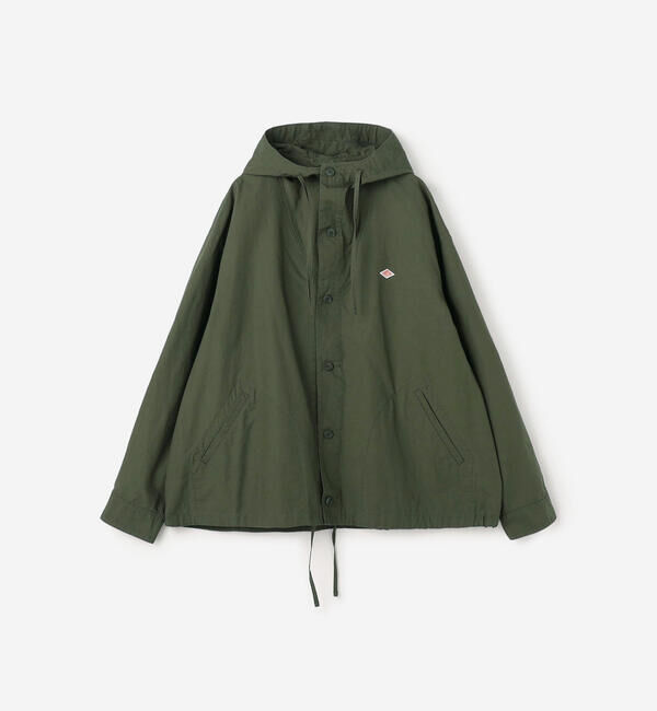 DANTON「DANTON | コットンリネン ショートフードジャケット MEN」|テーラードジャケット|