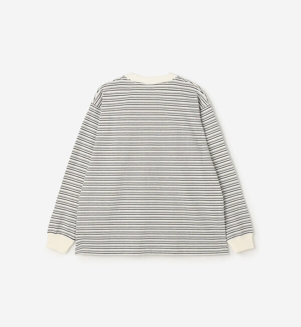 DANTON「DANTON | クルーネック 長袖ボーダーTシャツ MEN」|Tシャツ・カットソー|