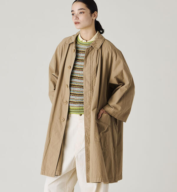 ORCIVAL「ORCIVAL | ガーメントダイ コットン Aライン ラグランコート WOMEN」|ダッフルコート|