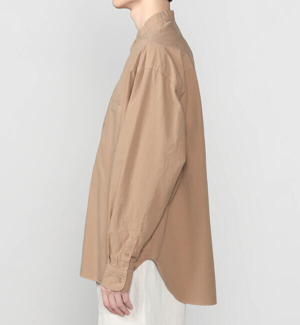 ORCIVAL「ORCIVAL | ガーメントダイ バンドカラー長袖シャツ MEN」|シャツ・ブラウス|