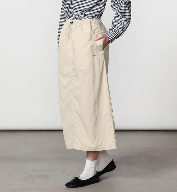 GYMPHLEX「Gymphlex | ナイロンタスラン イージースカート WOMEN」|スカート|BEIGE