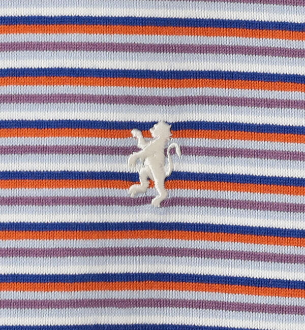 GYMPHLEX「Gymphlex | マルチボーダー クルーネック半袖Tシャツ WOMEN」|Tシャツ・カットソー|