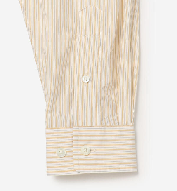 GYMPHLEX「Gymphlex | コットンストライプ ボタンダウン長袖シャツ WOMEN」|シャツ・ブラウス|