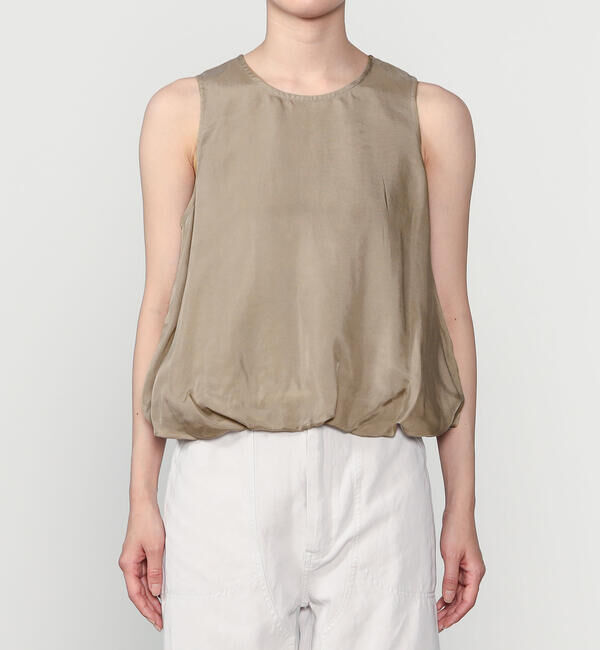 LE GLAZIK「LE GLAZIK | キュプラ ノースリーブシャツ WOMEN」|シャツ・ブラウス|