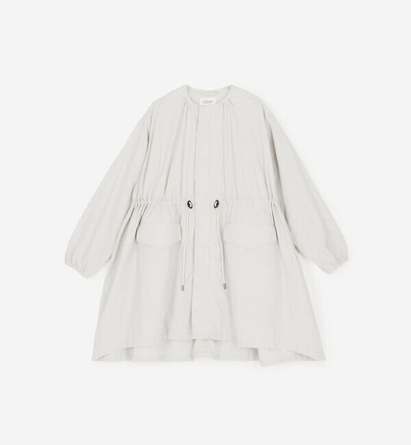 LE GLAZIK「LE GLAZIK | ナイロン ノーカラーコート WOMEN」|トレンチコート|