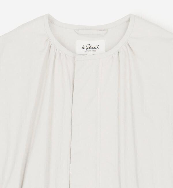 LE GLAZIK「LE GLAZIK | ナイロン ノーカラーコート WOMEN」|トレンチコート|