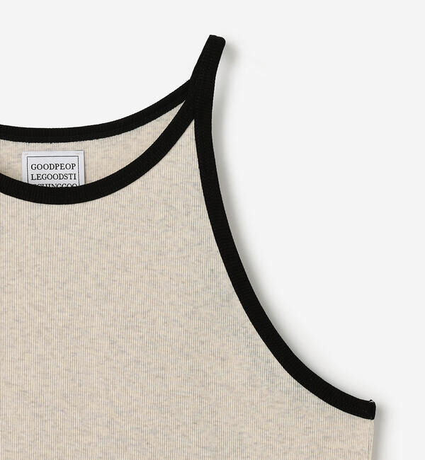  「GOOD PEOPLE GOOD STITCHING GOOD PRODUCT | バイカラートリム キャミソール WOMEN」|Tシャツ・カットソー|