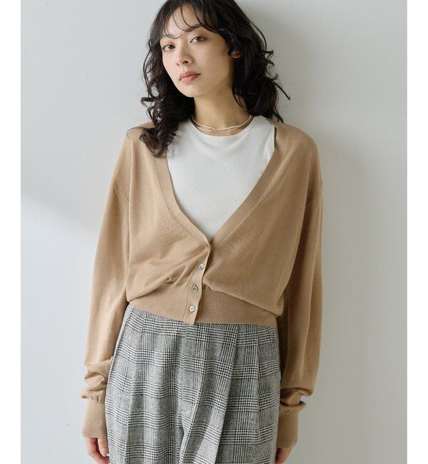  「16G Vネックカーディガン」|ニット・セーター|