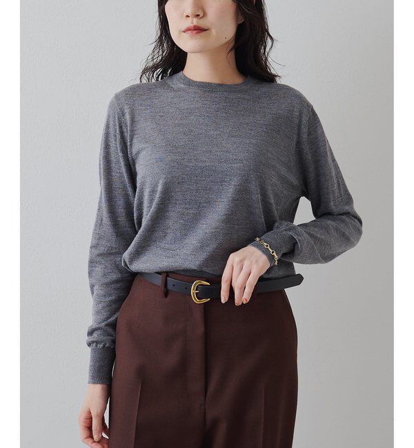  「16Gクルーネックプルオーバー」|ニット・セーター|