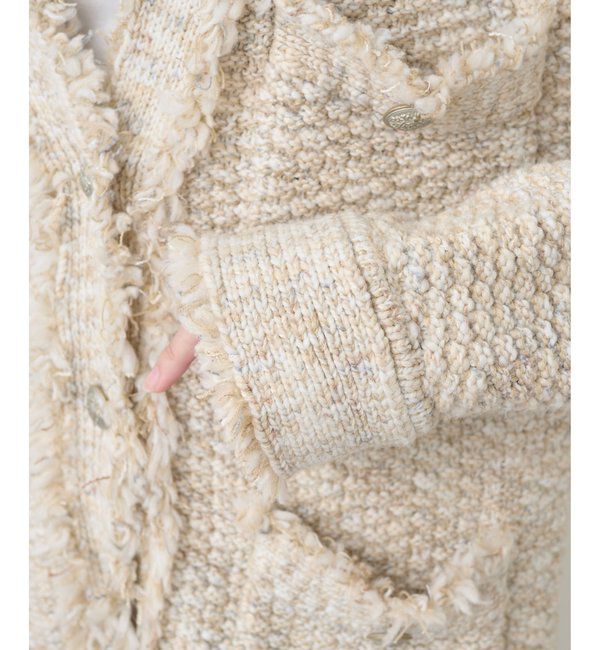  「ミックスヤーンニットツイードジャケット」|その他|