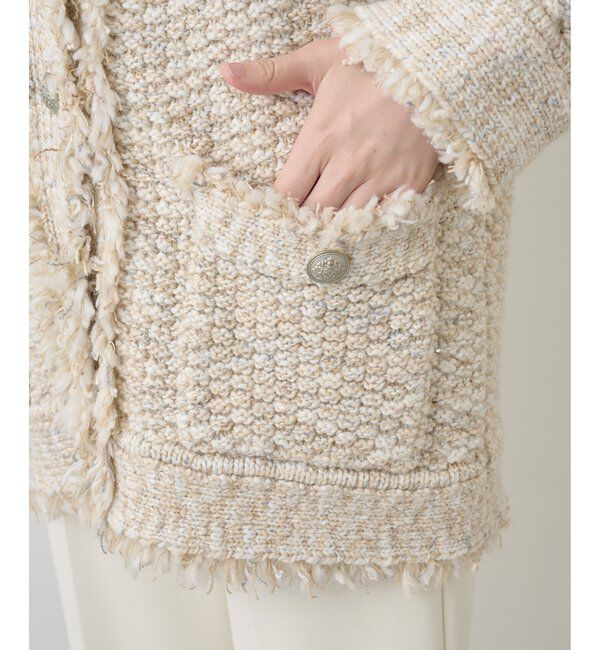  「ミックスヤーンニットツイードジャケット」|その他|