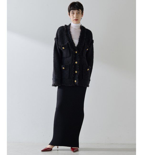  「ミックスヤーンニットツイードジャケット」|その他|