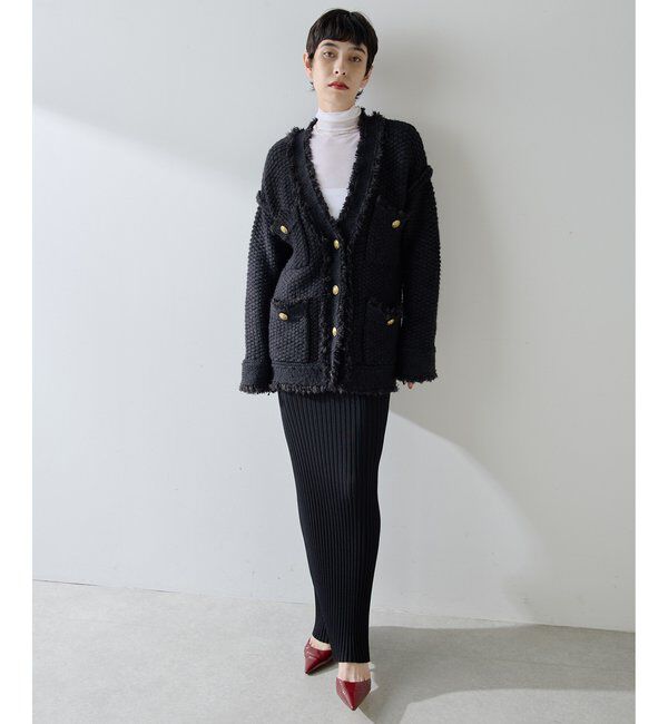 「ミックスヤーンニットツイードジャケット」|その他|