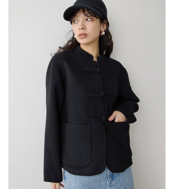  「【Christian AKS】Wool China Jacket」|その他|ブラック