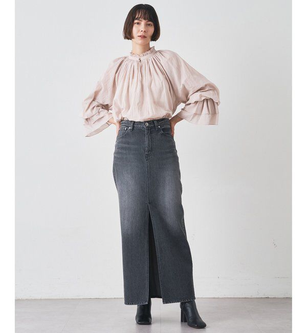  「カフスギャザーブラウス」|シャツ・ブラウス|