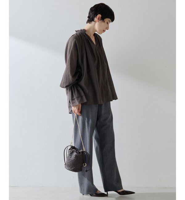  「カフスギャザーブラウス」|シャツ・ブラウス|