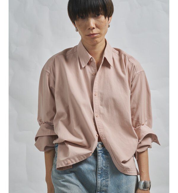 GEMINI「【GEMINI】製品染めシャツ」|シャツ・ブラウス|ピンク