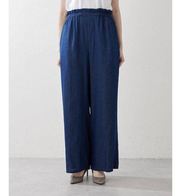 Drawing Numbers「【Drawing Numbers】ソフトデニムワイドパンツ」|チノ|