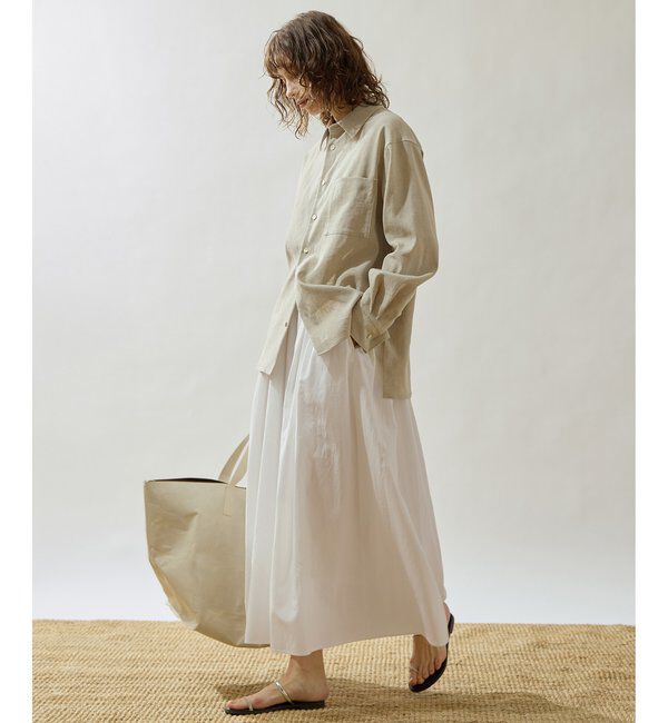 Drawing Numbers「【Drawing Numbers】テンセルコットンクロスギャザースカート」|スカート|