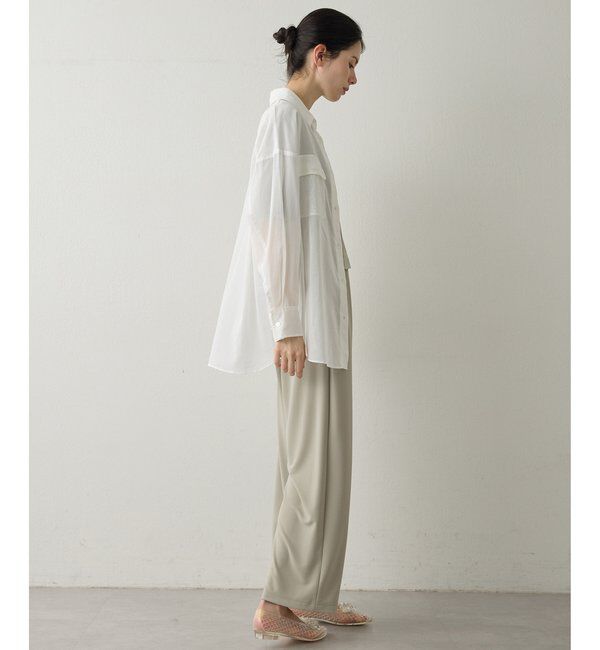 Drawing Numbers「【Drawing Numbers】コットンシースルーブラウス」|シャツ・ブラウス|