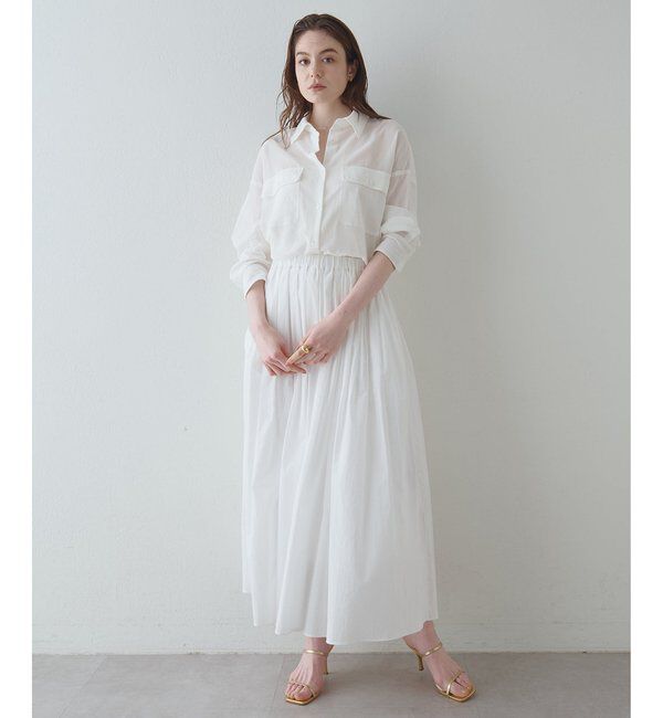 Drawing Numbers「【Drawing Numbers】コットンシースルーブラウス」|シャツ・ブラウス|