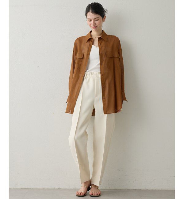 Drawing Numbers「【Drawing Numbers】コットンシースルーブラウス」|シャツ・ブラウス|