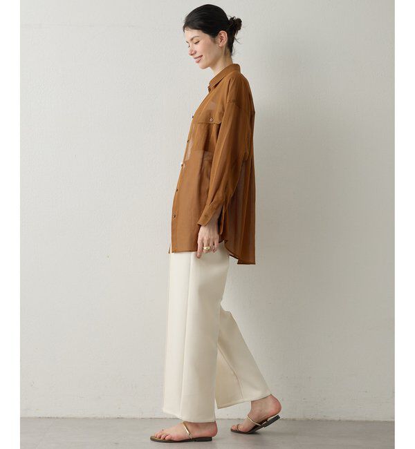 Drawing Numbers「【Drawing Numbers】コットンシースルーブラウス」|シャツ・ブラウス|