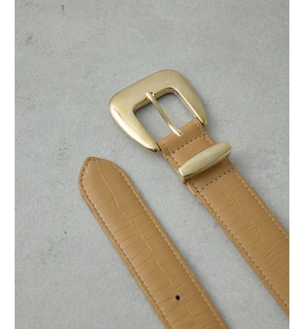 Drawing Numbers「【Drawing Numbers】スクエアバックルベルトクロコエンボス」|ベルト|