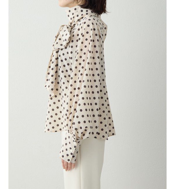  「ドットボウタイブラウス」|シャツ・ブラウス|