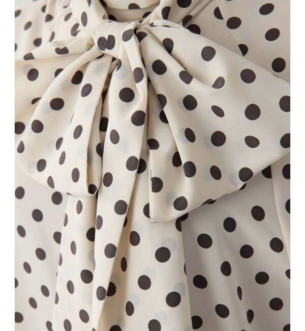  「ドットボウタイブラウス」|シャツ・ブラウス|