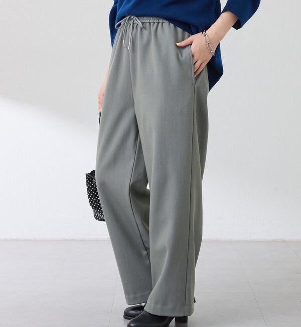  「裏起毛ボンディングイージーパンツ」|チノ|