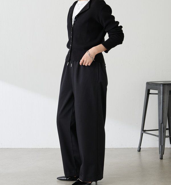  「裏起毛ボンディングイージーパンツ」|チノ|