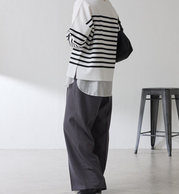  「Vネックバスクニット」|ニット・セーター|