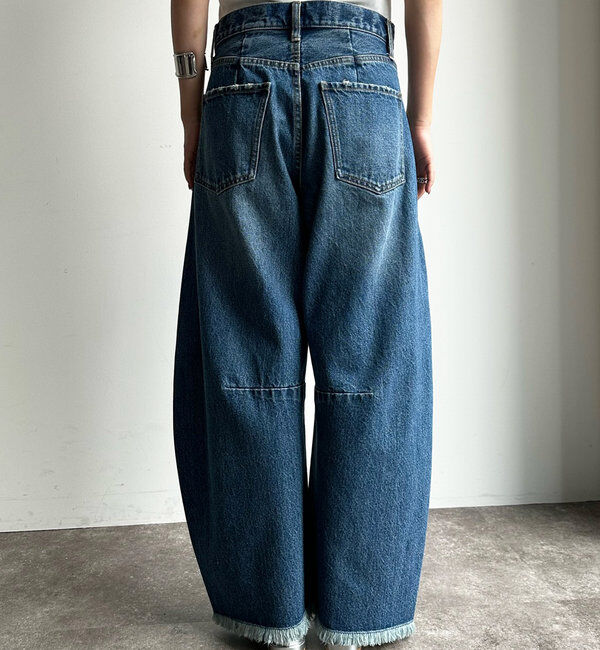  「【ベストセラーアイテム】ダメージカーブデニム」|デニム|