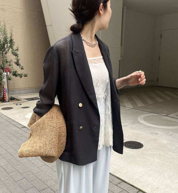  「メッシュダブルジャケット」|テーラードジャケット|