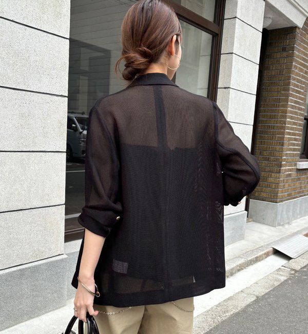  「メッシュダブルジャケット」|テーラードジャケット|