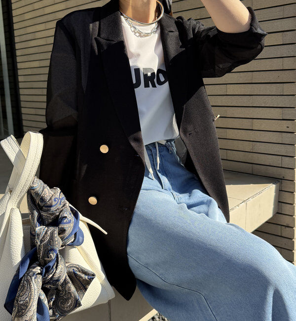  「メッシュダブルジャケット」|テーラードジャケット|