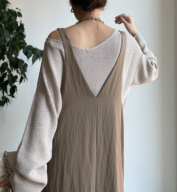  「【新色追加/前後2WAYで着られる】深Vワンピース」|ワンピース|