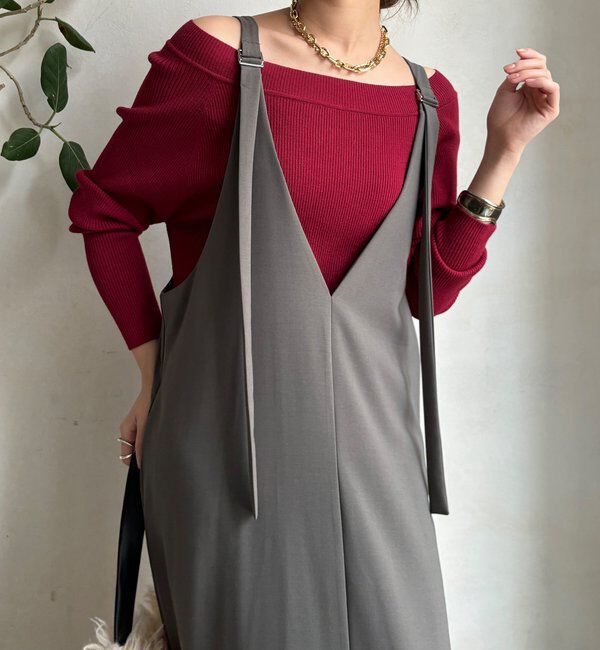  「【新色追加/前後2WAYで着られる】深Vワンピース」|ワンピース|