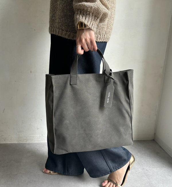  「【WEB限定】スエードPUショッパートート」|トートバッグ|