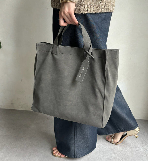  「【WEB限定】スエードPUショッパートート」|トートバッグ|