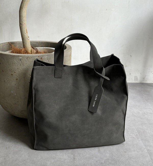  「【WEB限定】スエードPUショッパートート」|トートバッグ|